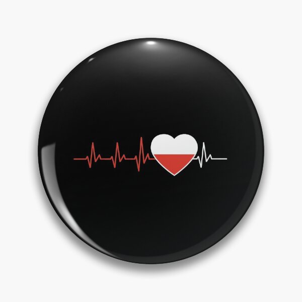 Item preview, HEARTBEAT POLAND POLSKA POLISH FLAG GIFT IDEA designed and sold by don1337.