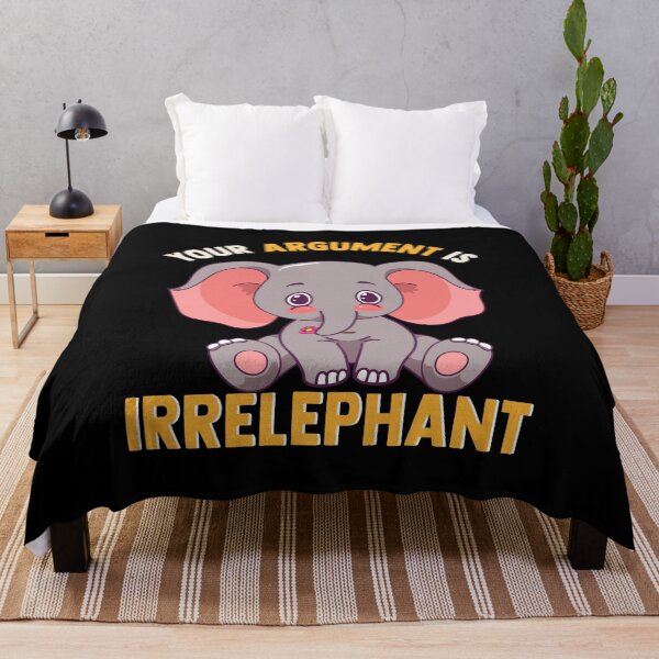 Item preview, Funny Your Argument Is Irrelephant Elephant Pun designed and sold by perfectpresents.