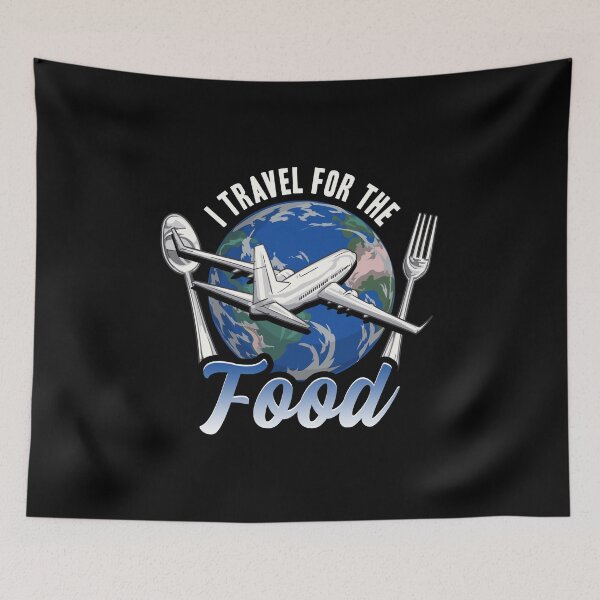 Item preview, Funny I Travel For The Food Traveling Pun Foodie designed and sold by perfectpresents.