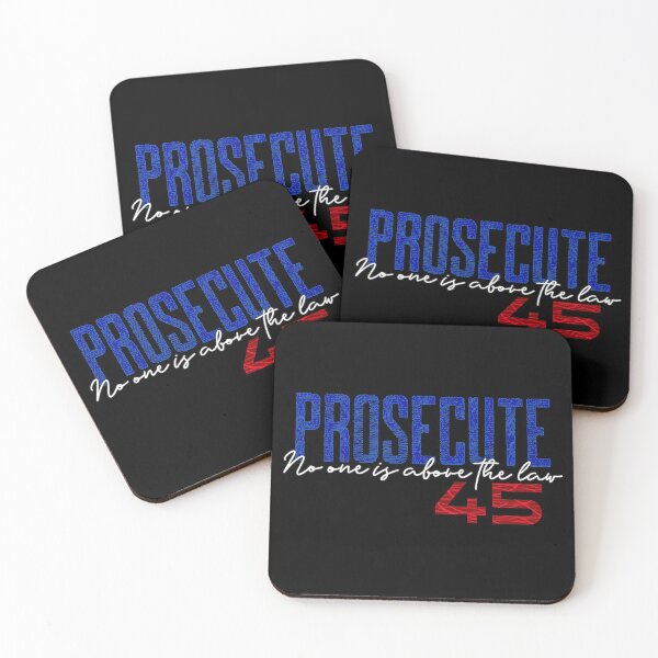 Item preview, Prosecute 45: No One is Above the Law in Red, White and Blue designed and sold by Sheila Pressley.