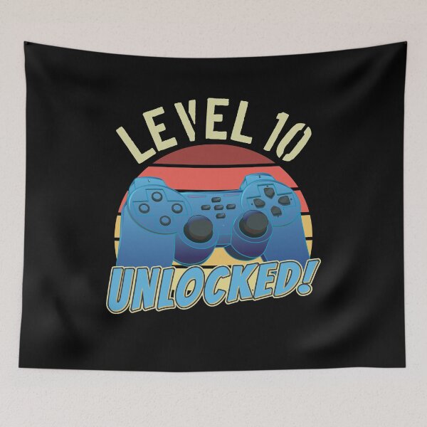 Item preview, Gamer gift 10. Birthday Level 10 unlocked designed and sold by 123428094.