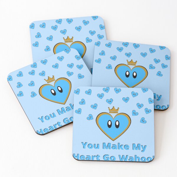 Item preview, You Make My Heart Go Wahoo! Blue designed and sold by Bootscauch.