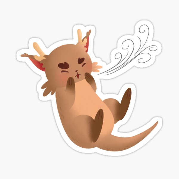 Mephi blowing smoke Sticker