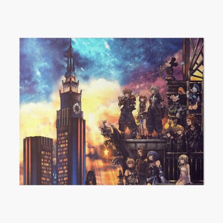 Vista previa del artículo con la obra «Ciudad de Kingdom Hearts», diseñado y vendido por MaxNasta.