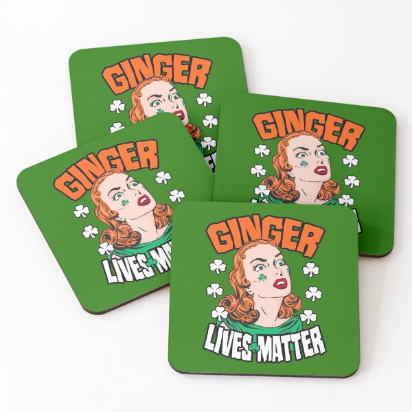 Item preview, Ginger Lives Matter St. Patrick's Day Redhead Pop Art Girl designed and sold by GrandeDuc.