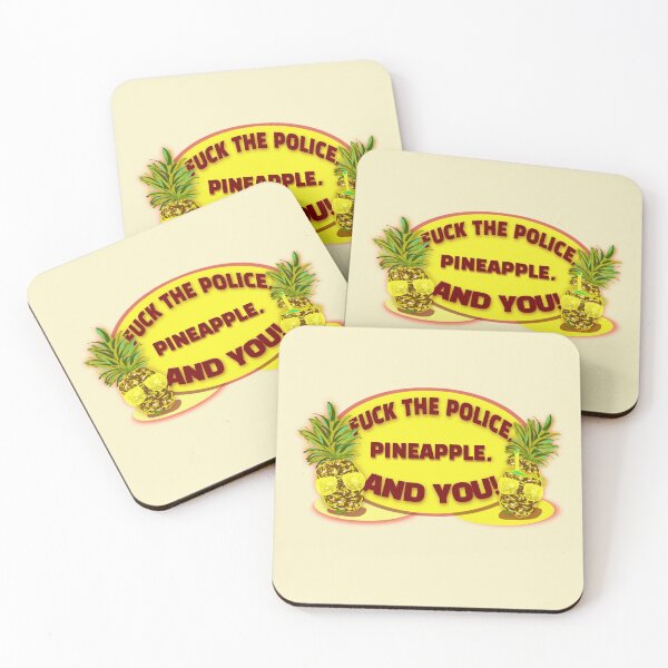 Item preview, funny pineapple sign, fuck the police funny saying for you! designed and sold by vibeno1.