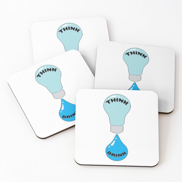 Item preview, THINK DRINK WATER HYDRATION HEALTH H2O designed and sold by Harlake.