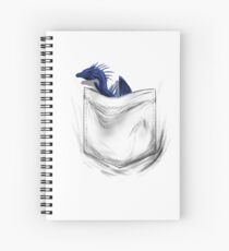 Little Dragon In My Pocket 1 - Blue Spiral Notebook