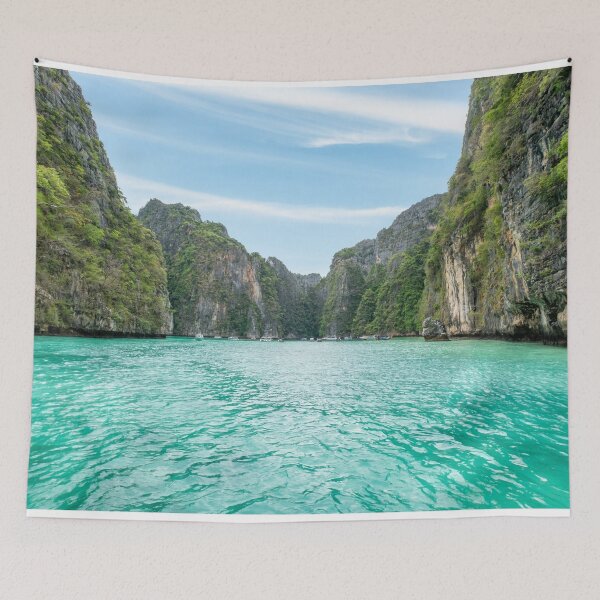 Item preview, Beautiful Water Landscape Between The Mountain designed and sold by JTS STORE.