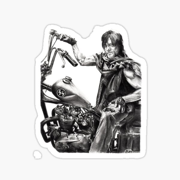 daryl on motorcycle pop