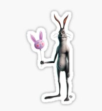 Rabbit & Balloon Sticker