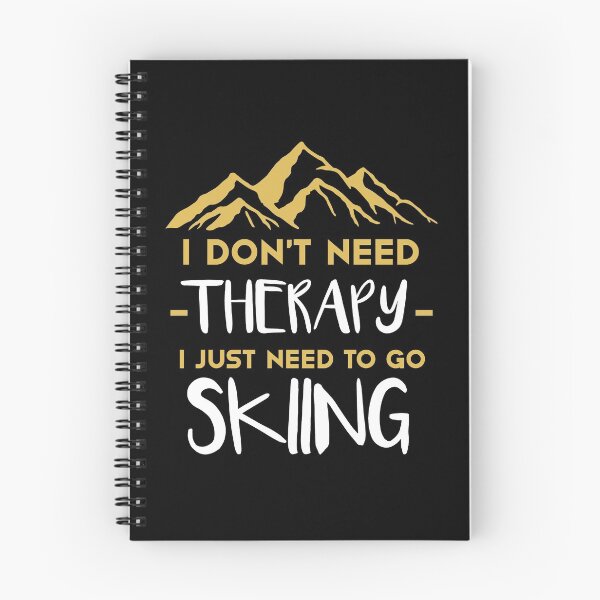 Item preview, I Don't Need Therapy I Just Need To Go Skiing T-shirt -  Golden Cute Ski Lover present  designed and sold by NewDayDesigns.