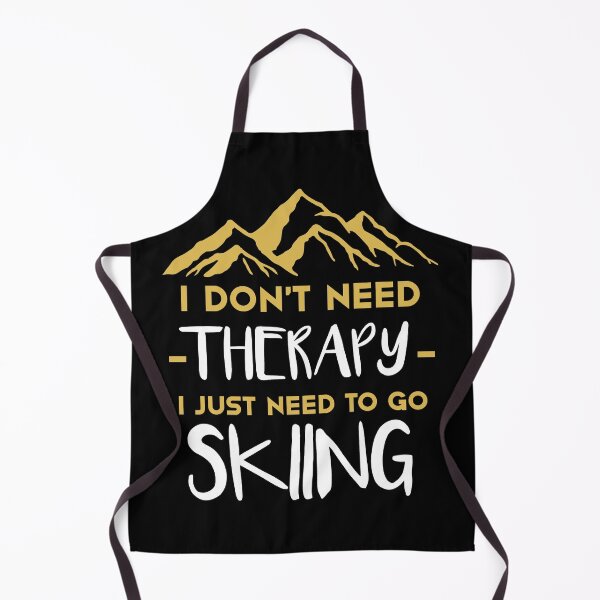 Item preview, I Don't Need Therapy I Just Need To Go Skiing T-shirt - Golden Cute Ski Lover present designed and sold by NewDayDesigns.
