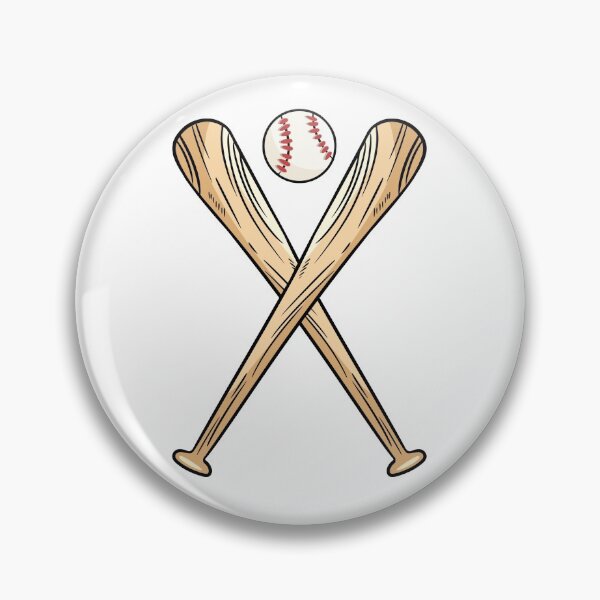 Item preview, Two Crossed Baseball Bats and Ball designed and sold by oixxo.