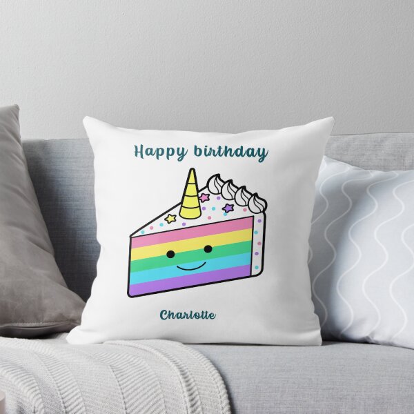 Item preview, happy birthday Charlotte, personalized, birthday card, wishes, Charlotte, cool, cake, wish designed and sold by helkav.