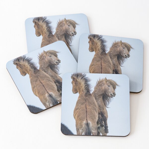 Item preview, Fighting Icelandic stallions designed and sold by Ingo Gerlach.