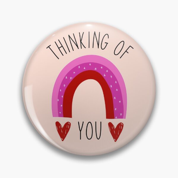 Artikelvorschau, "THINKING OF YOU" mit Rainbow and Hearts entworfen und verkauft von BlushPearls.