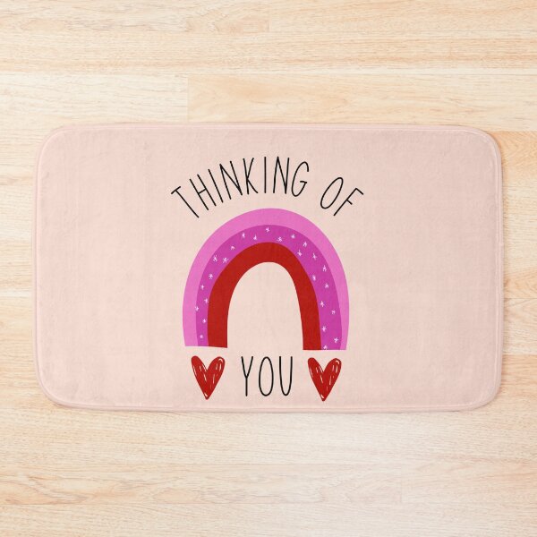 Item preview, "THINKING OF YOU" with Rainbow and Hearts designed and sold by BlushPearls.