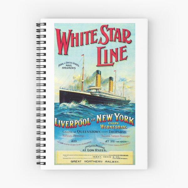 Item preview, WHITE STAR LINE OCEAN MAIL STEAMER designed and sold by Madjack Tees Kiwi SuperStore.