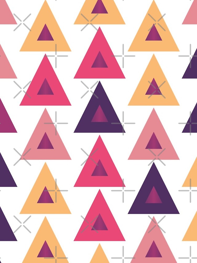 Thumbnail 4 of 4, iPhone Case, Colorful Triangular Pattern designed and sold by SwePattern.