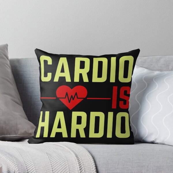 Item preview, Cardio is Hardio - heartbeat - funny fitness designed and sold by DrawingBoard.
