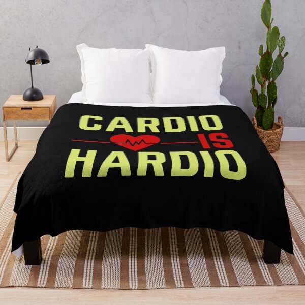 Item preview, Cardio is Hardio - heartbeat - funny fitness designed and sold by DrawingBoard.