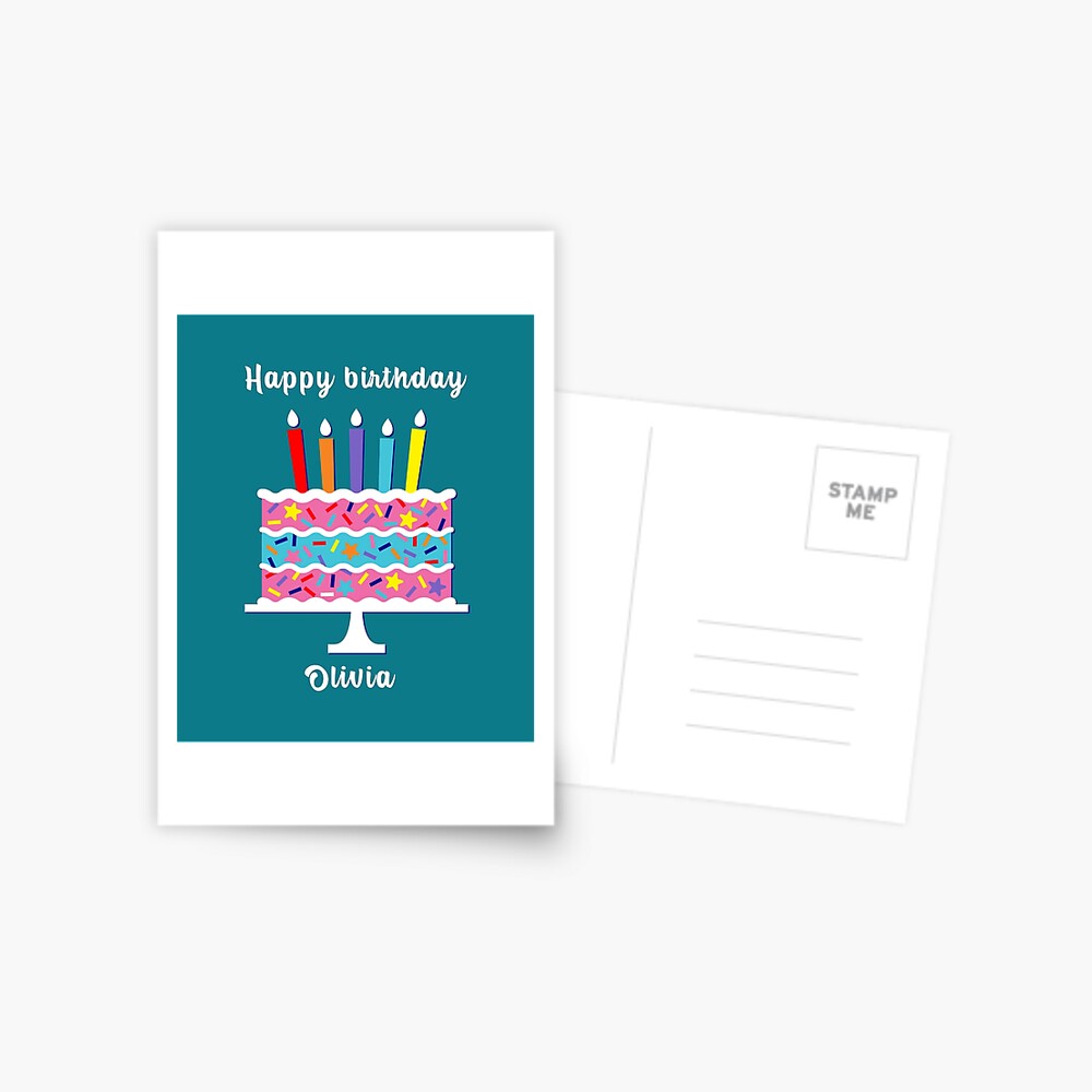 Carte De Vœux Joyeux Anniversaire Olivia Personnalise Carte D Anniversaire Souhaits Olivia Cool Gateau Souhait Par Helkav Redbubble Carte De Vœux Joyeux Anniversaire Olivia Personnalise Carte D Anniversaire Souhaits Olivia Cool Gateau Souhait Par Helkav Redbubble