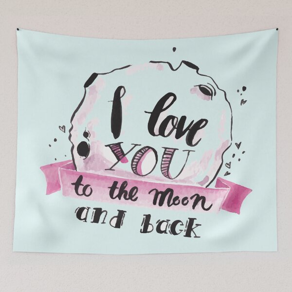 Item preview, I love you to the moon and back designed and sold by SidTastic .
