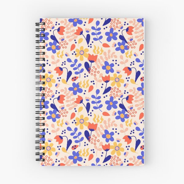 Aperçu de l'œuvre Motif chaotique de fleurs sauvages de couleur intense créée et vendue par Simplulina.