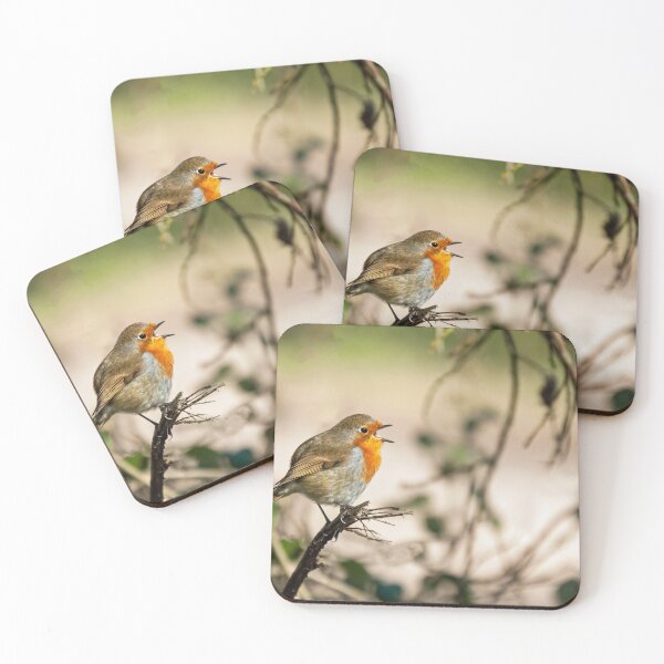 Item preview, A robin singing its heart out on a tree branch. designed and sold by Cameranick.