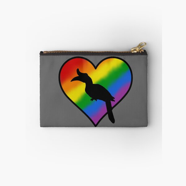 Item preview, Rainbow Heart Rhinoceros Hornbill designed and sold by taylorrowan.