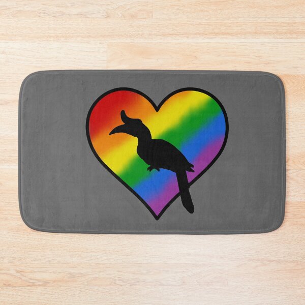 Item preview, Rainbow Heart Rhinoceros Hornbill designed and sold by taylorrowan.