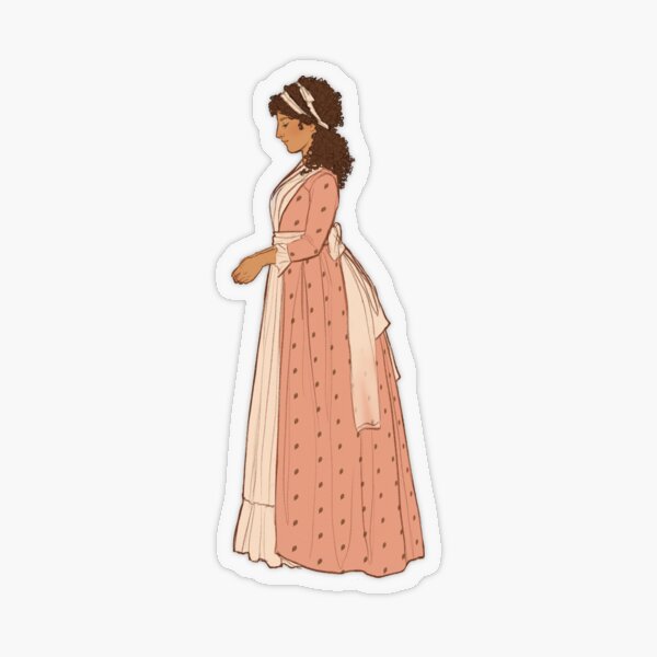 1790s Dress Sticker for Sale by taratjah