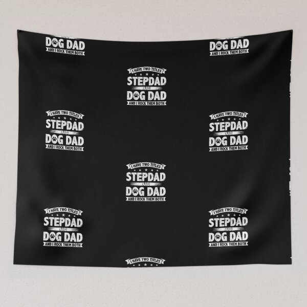 Item preview, Mens Retro I Have Two Titles Stepdad And Dog  designed and sold by PrintexDesigns.
