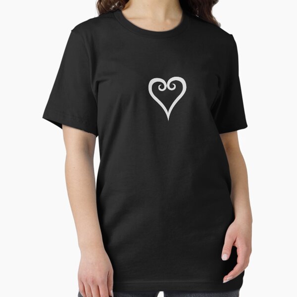 Vista previa del artículo con la obra «Logotipo de Kingdom Hearts en blanco», diseñado y vendido por MaxNasta.