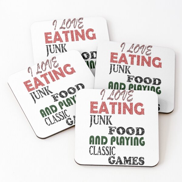 Item preview, I Love Eating Junk Food And Playing Classic Games designed and sold by Han Zo.