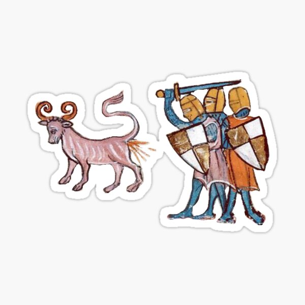Vista previa del artículo con la obra «Bonacon medieval», diseñado y vendido por MedievalNerd.