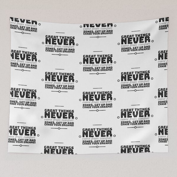 Item preview, Great things never come from comfort  zones designed and sold by DemonicGloom.