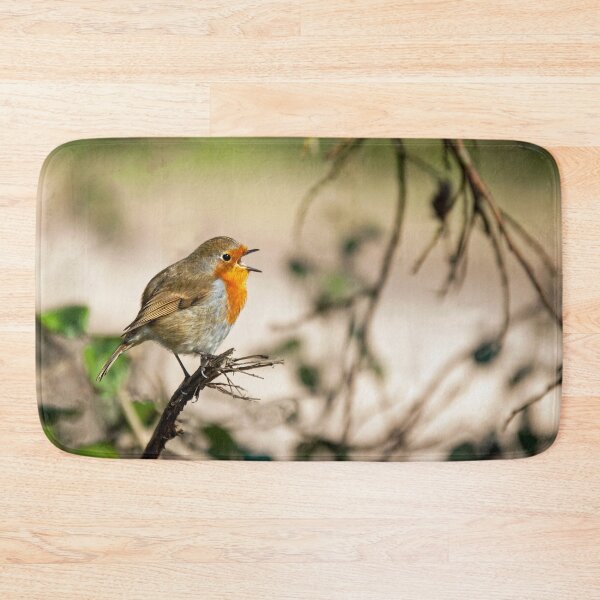 Item preview, A robin singing its heart out on a tree branch. designed and sold by Cameranick.