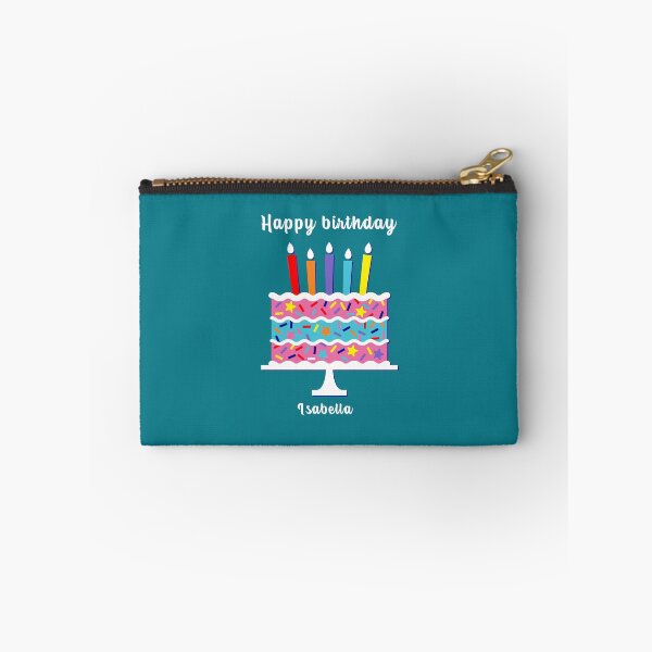 Item preview, Happy birthday Isabella, personalized, birthday card, wishes, Isabella, cool, cake, wish designed and sold by helkav.