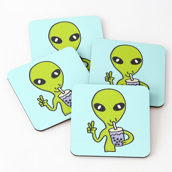 Item preview, green tea boba and taro and milk tea designed and sold by happysketchy.
