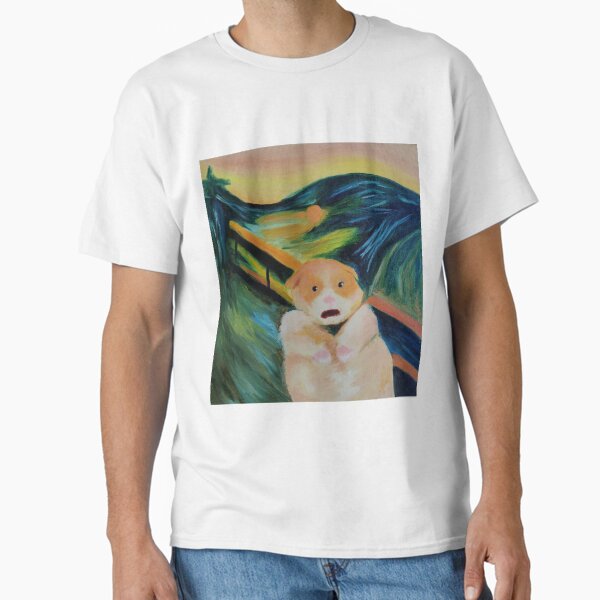Item preview, Scared Hamster meme in The Scream Format designed and sold by artblocksbybb.