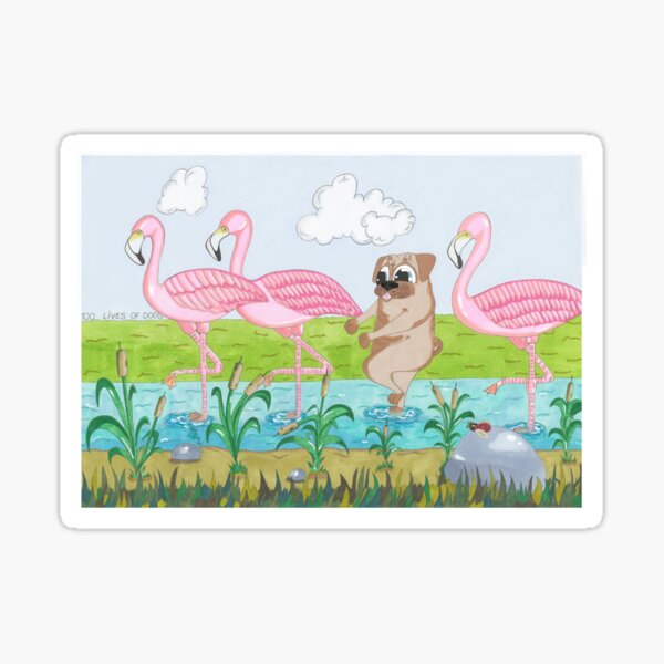 Vista previa del artículo con la obra «"Chicos, lo juro, soy uno de ustedes" Pug», diseñado y vendido por 100LivesofDogs.