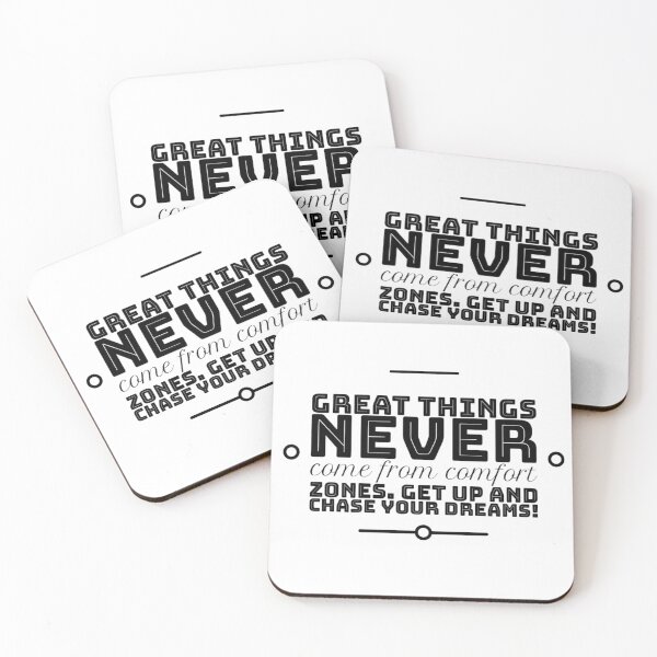 Item preview, Great things never come from comfort  zones designed and sold by DemonicGloom.
