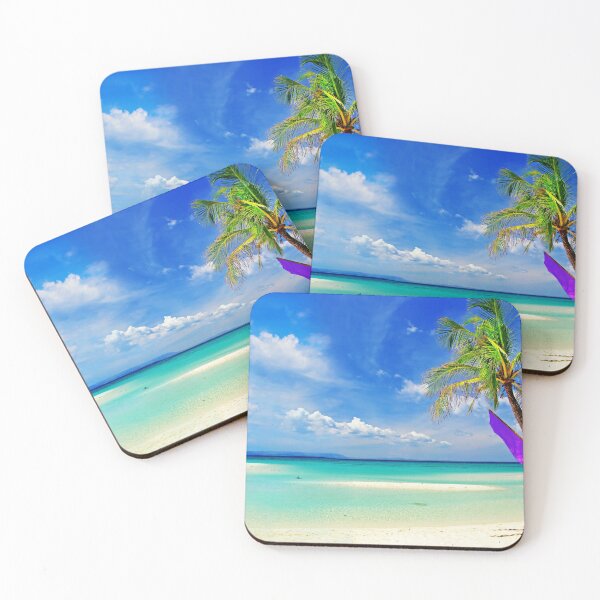 Item preview, Tropical Beach With Blue Sky Landscape designed and sold by JTS STORE.