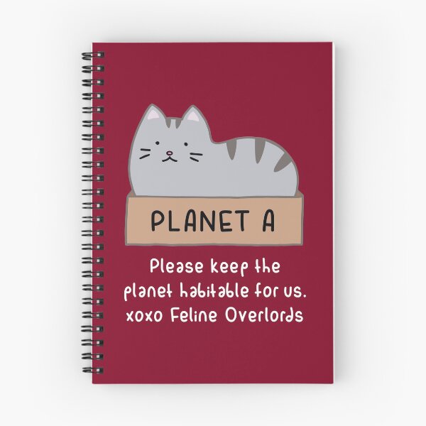 Item preview, Gray Cat - Habitable Planet (Red) designed and sold by ImperfectLife.
