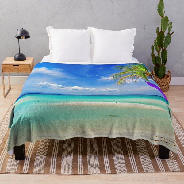 Item preview, Tropical Beach With Blue Sky Landscape designed and sold by JTS STORE.