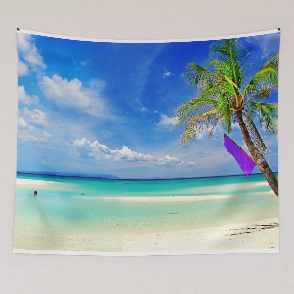 Item preview, Tropical Beach With Blue Sky Landscape designed and sold by JTS STORE.