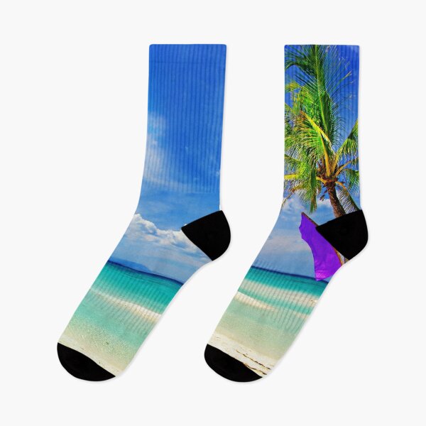 Item preview, Tropical Beach With Blue Sky Landscape designed and sold by JTS STORE.