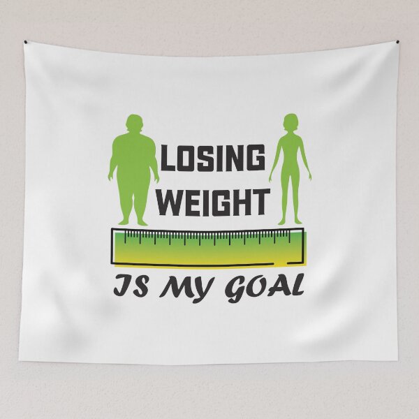 Item preview, Weight Loss Loading Bar Fitness Motivation "LOSING WEIGHT IS MY GOAL" designed and sold by Drago Art.